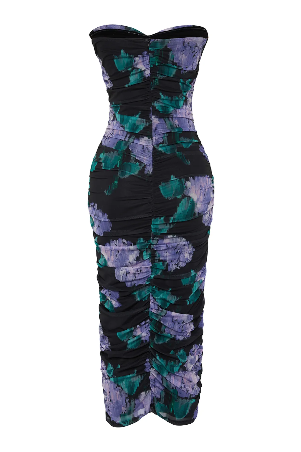 Trendyol Collection  Mehrfarbiges, drapiertes, elegantes Abendkleid