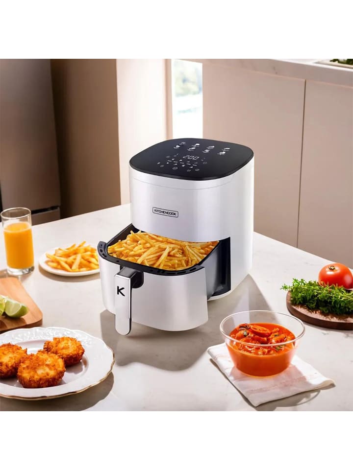 KITCHENCOOK Heißluftfritteuse ''Airmed_6'' in Weiß - (B)38 x (H)69,5 x (T)35 cm günstig kaufen onesize