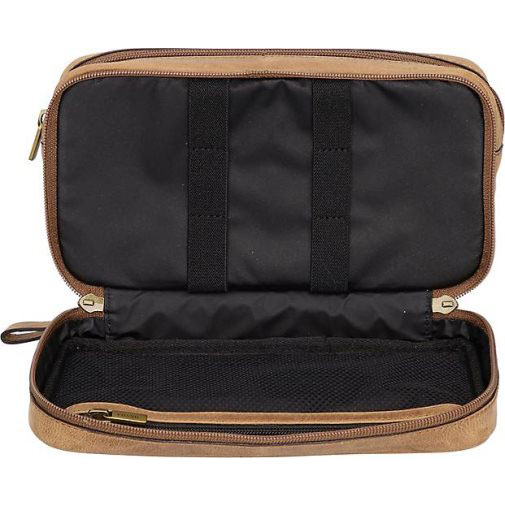 Fossil Travel Kulturbeutel Leder 23 cm