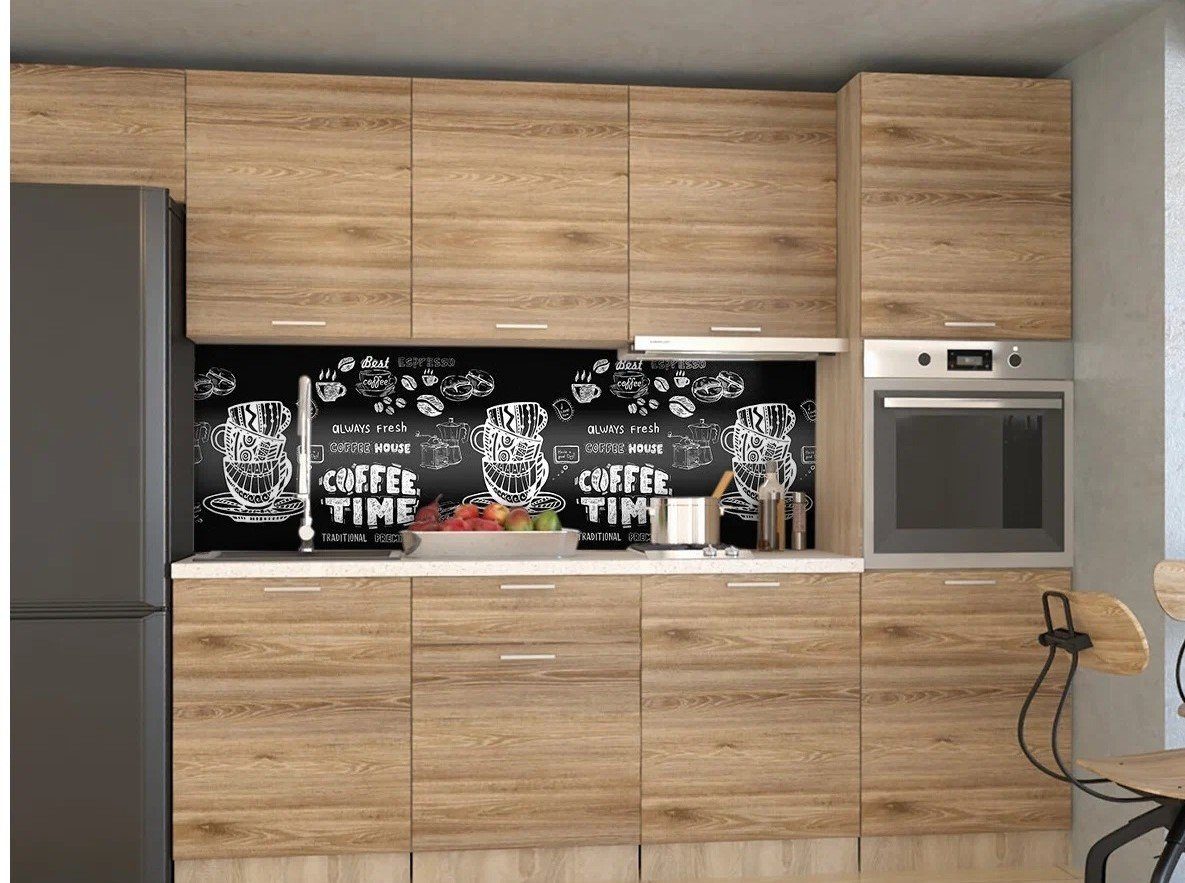 Rodnik Küchenrückwand Coffee time, robuste Kunststoff Platte Monolith in PREMIUM Qualität