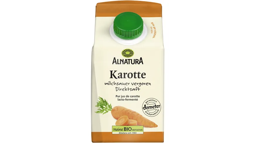 Alnatura Bio Karottensaft milchsauer vergoren 500 ml