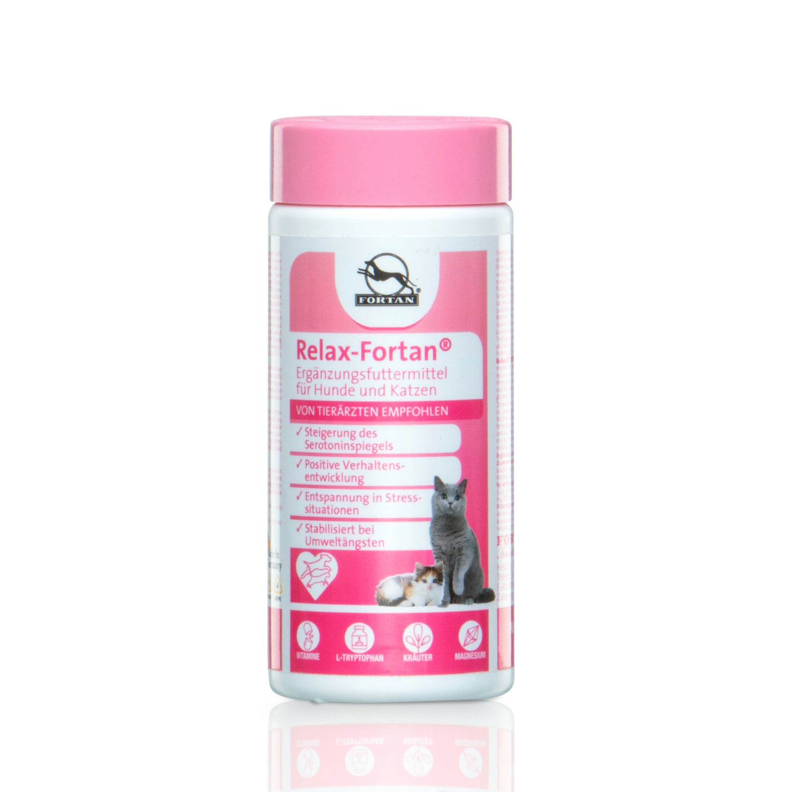 Fortan Ergänzungsfutter & Aufzucht Fortan Relax-Fortan Tabletten mit L-Tryptophan 100 g