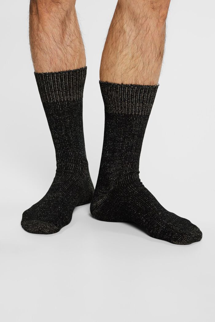 Melierte Stricksocken