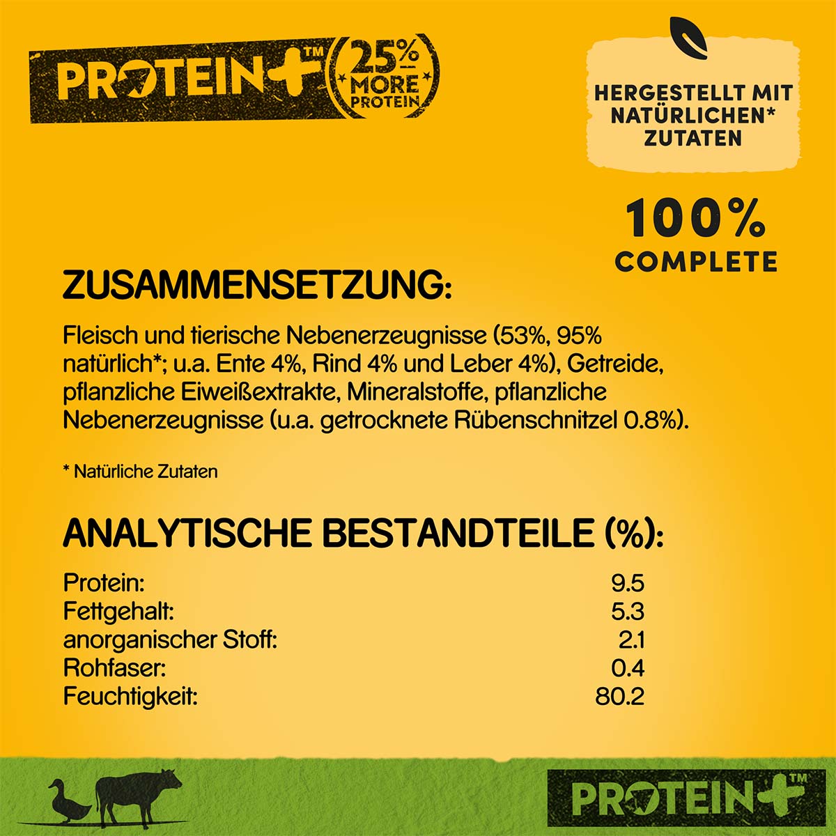 PEDIGREE Protein+ Pastete Ente & Rind günstig kaufen bei ZooRoyal