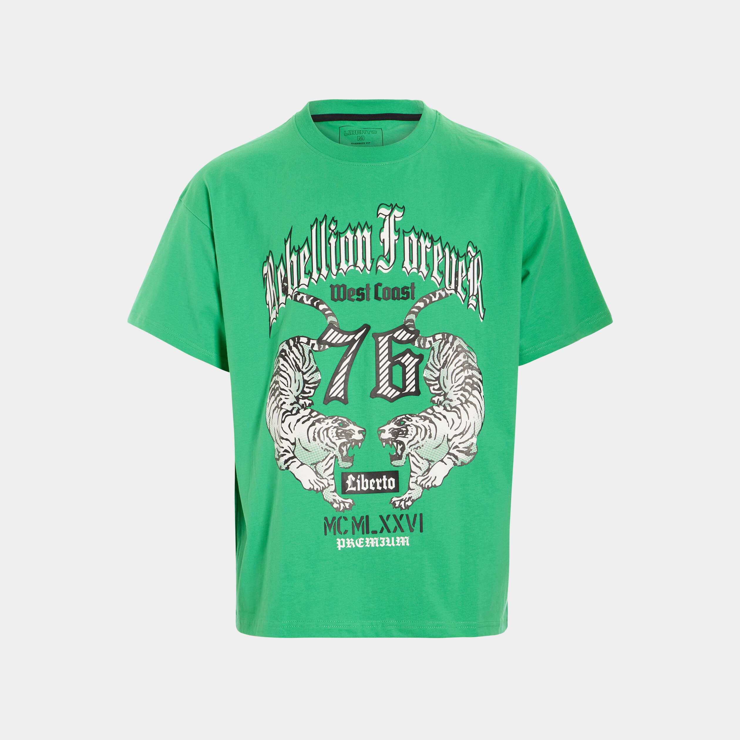 T-shirt manches courtes Liberto vert homme | La Halle