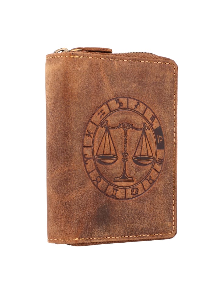 Greenburry Vintage Sternzeichen Geldbörse Leder 10 cm in waage günstig kaufen onesize