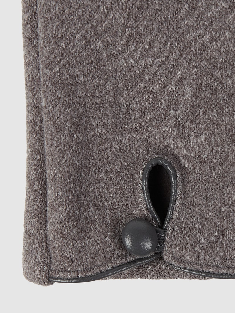 Handschuhe aus Fleece in hellgrau meliert