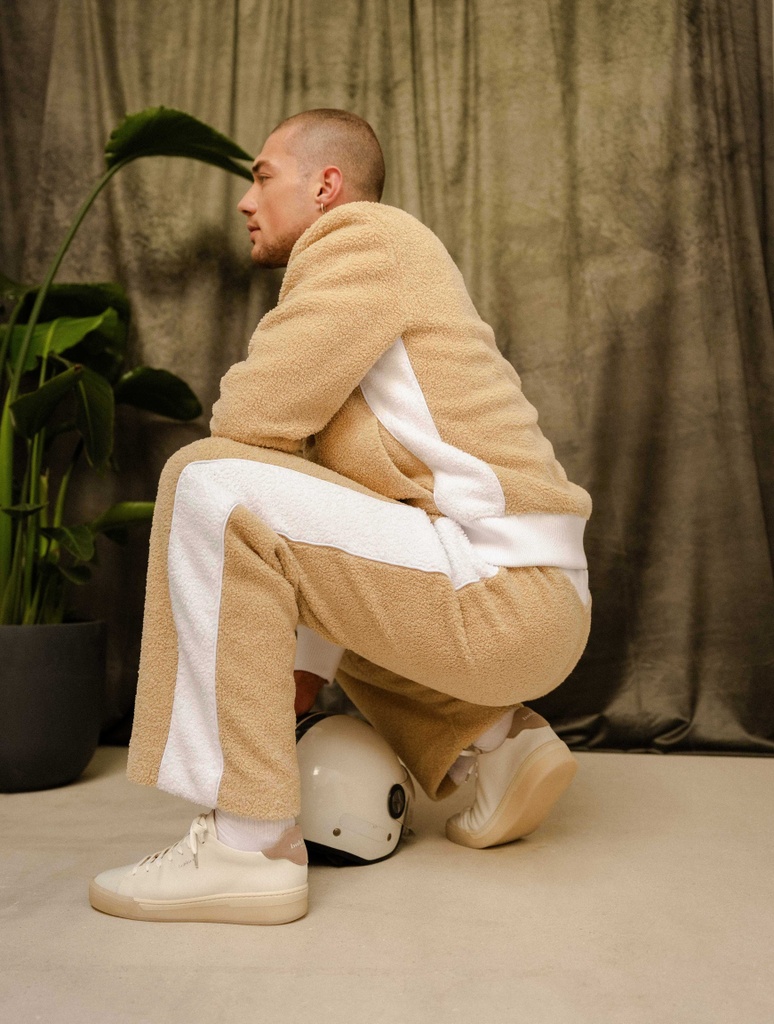 Shaun - Blanc Cassé & Taupe Lin