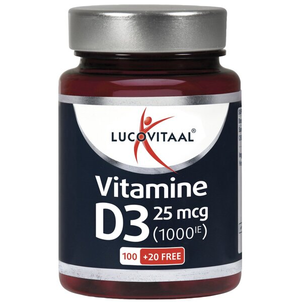 Lucovitaal D3-vitamiini 25 mikrogrammaa kapselit 120 kpl