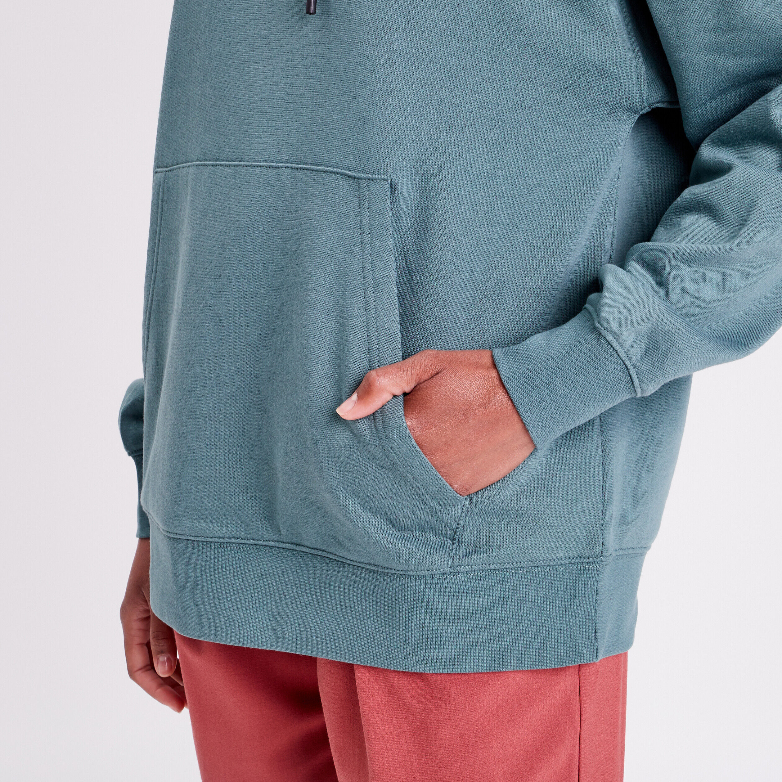 Sweat oversize à capuche vert foncé femme | Cache Cache
