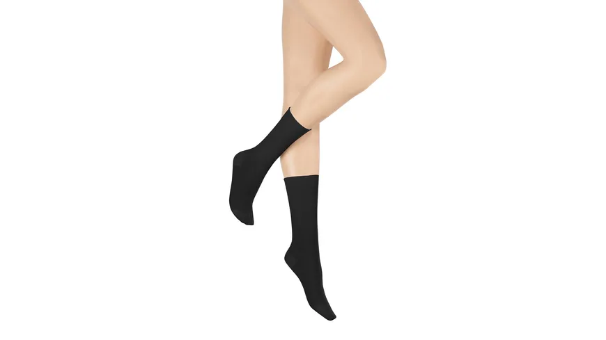 Hudson Damen Socken Relax Fine black