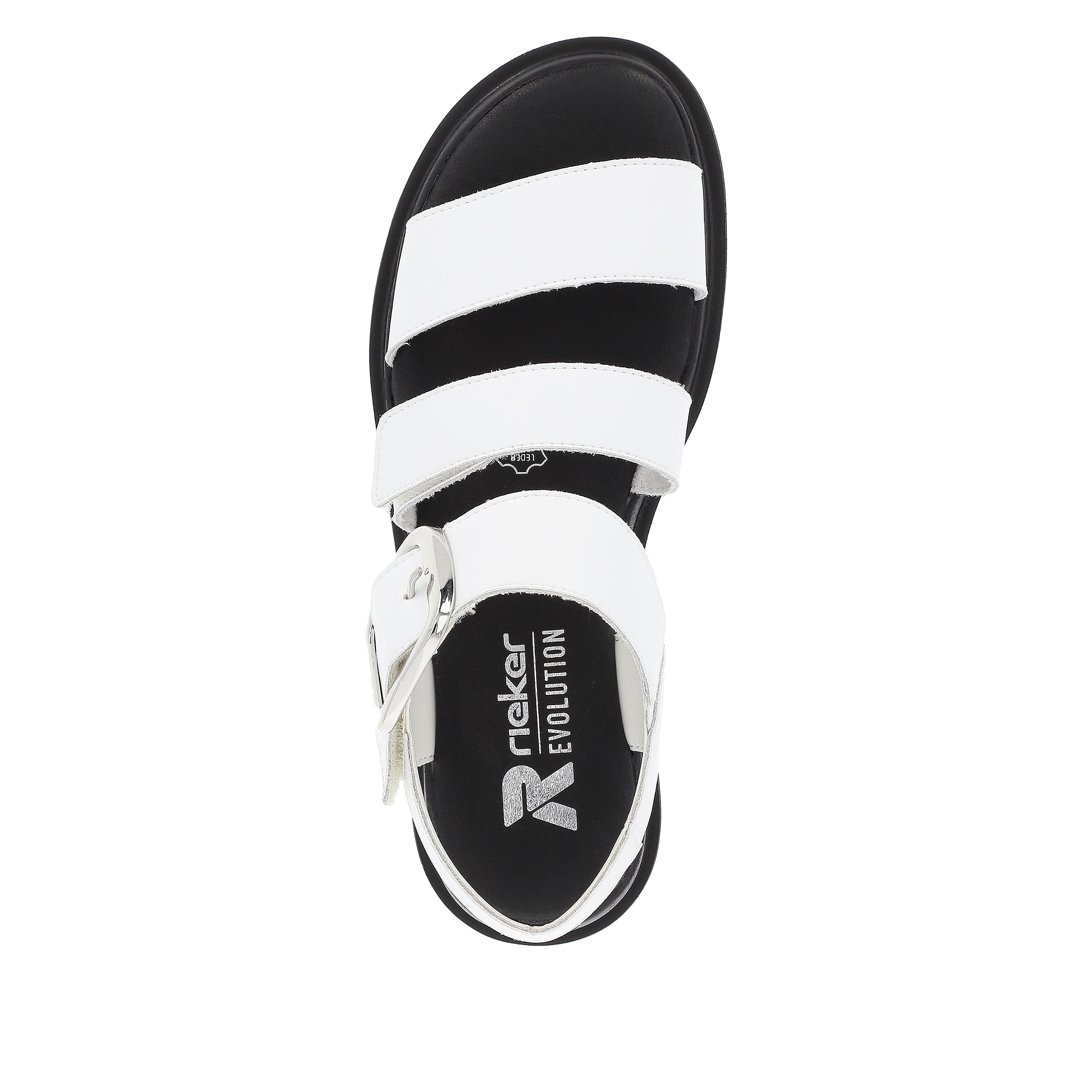 Rieker Damen Riemchensandalen pearl white