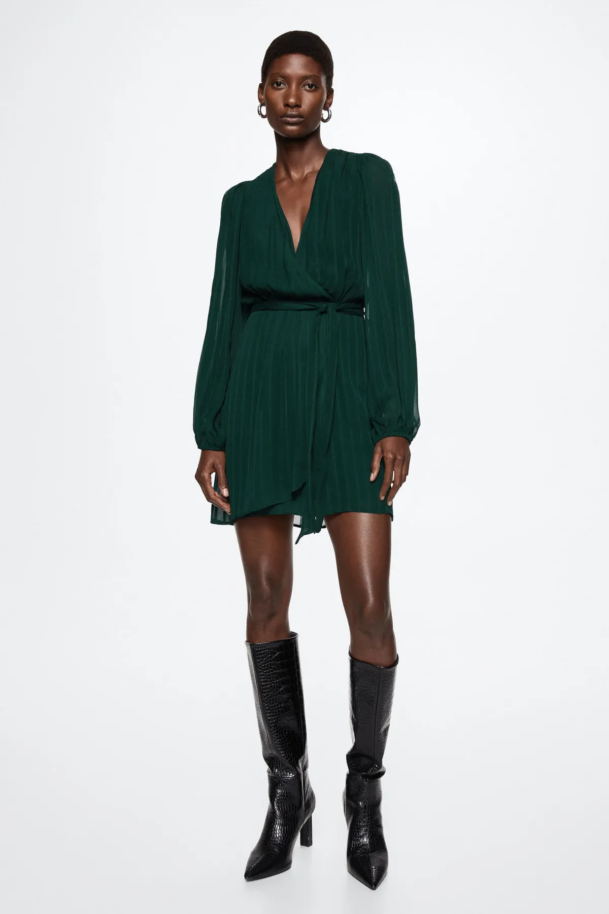 MANGO  37037726 Kleider und Overalls Dunkelgrün