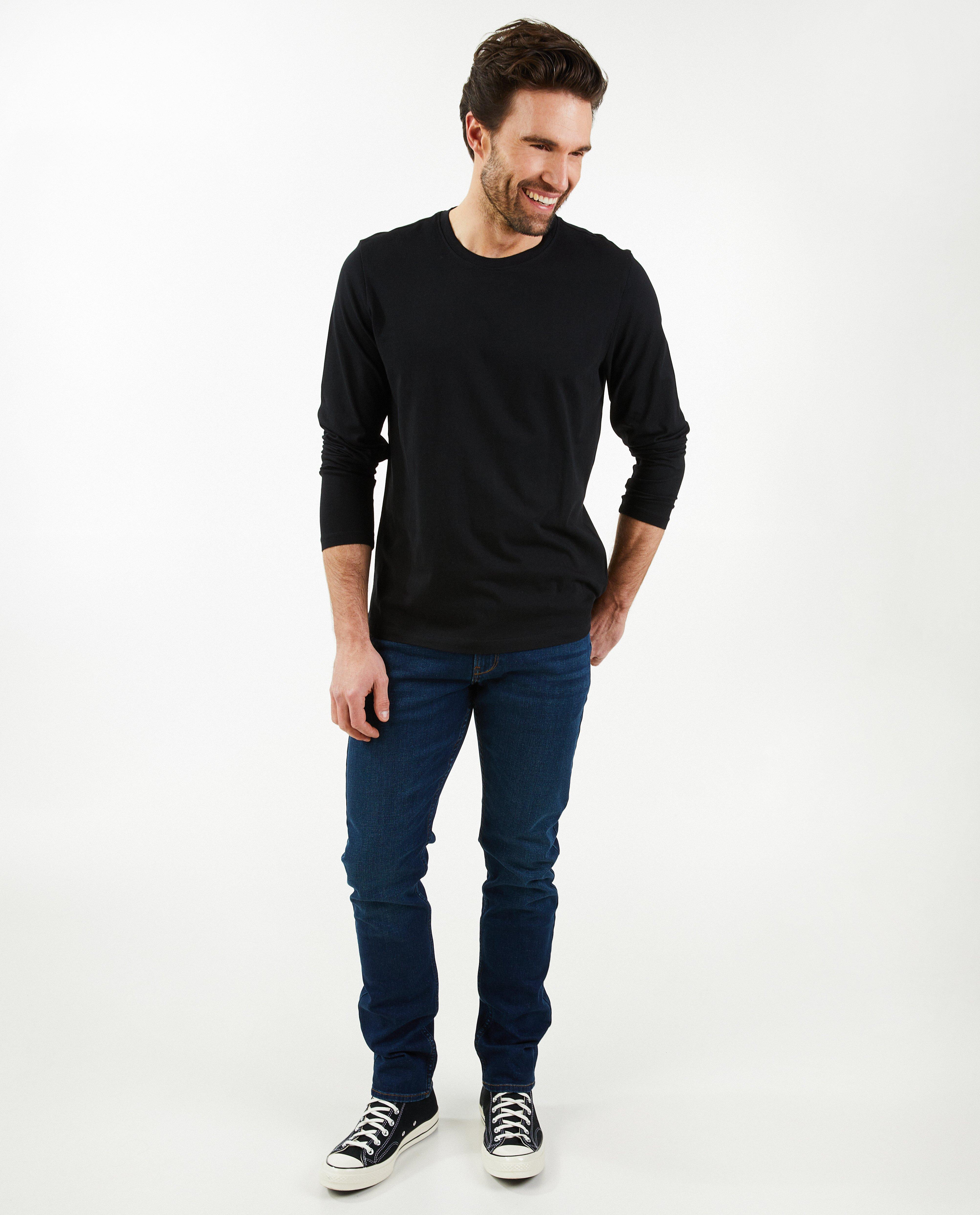 Quarterback Mörkblå slim fit jeans Smith mörkblå