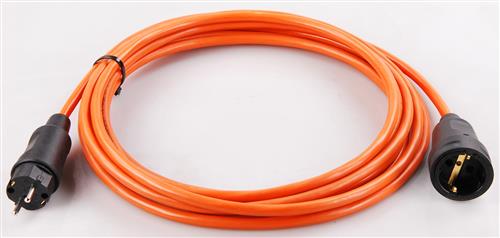 Cable de extensión Connectra 40.750.65 PUR de 10 m - H07BQ-F - 3 G 2,5 mm² - naranja