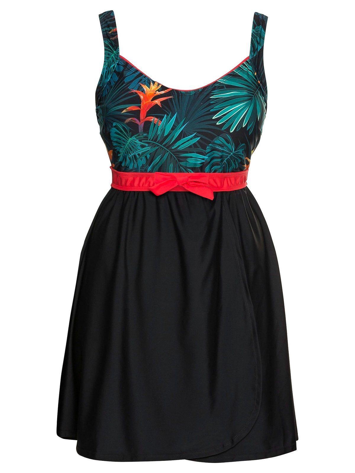 sheego by Joe Browns Tankini-Top Große Größen, mit Rockteil in Wickeloptik, ohne Badehose
