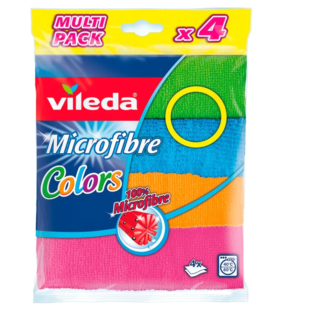 Vileda Colors - Πανί μικροϊνών 4 τεμ.