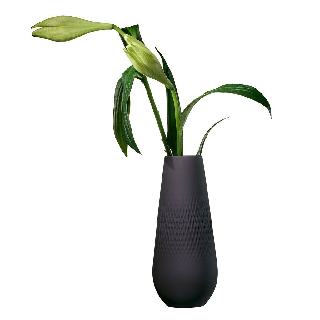 Villeroy & Boch Dekovase Manufacture Collier noir Vase Carré hoch (1 St)