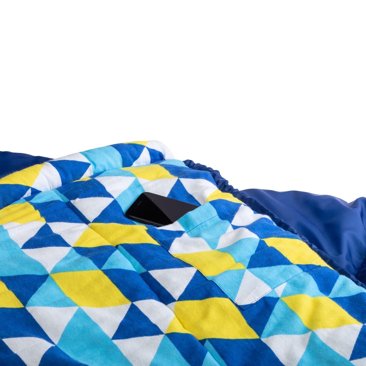 Skandika Vegas Flanell XXL RV links blauer Schlafsack