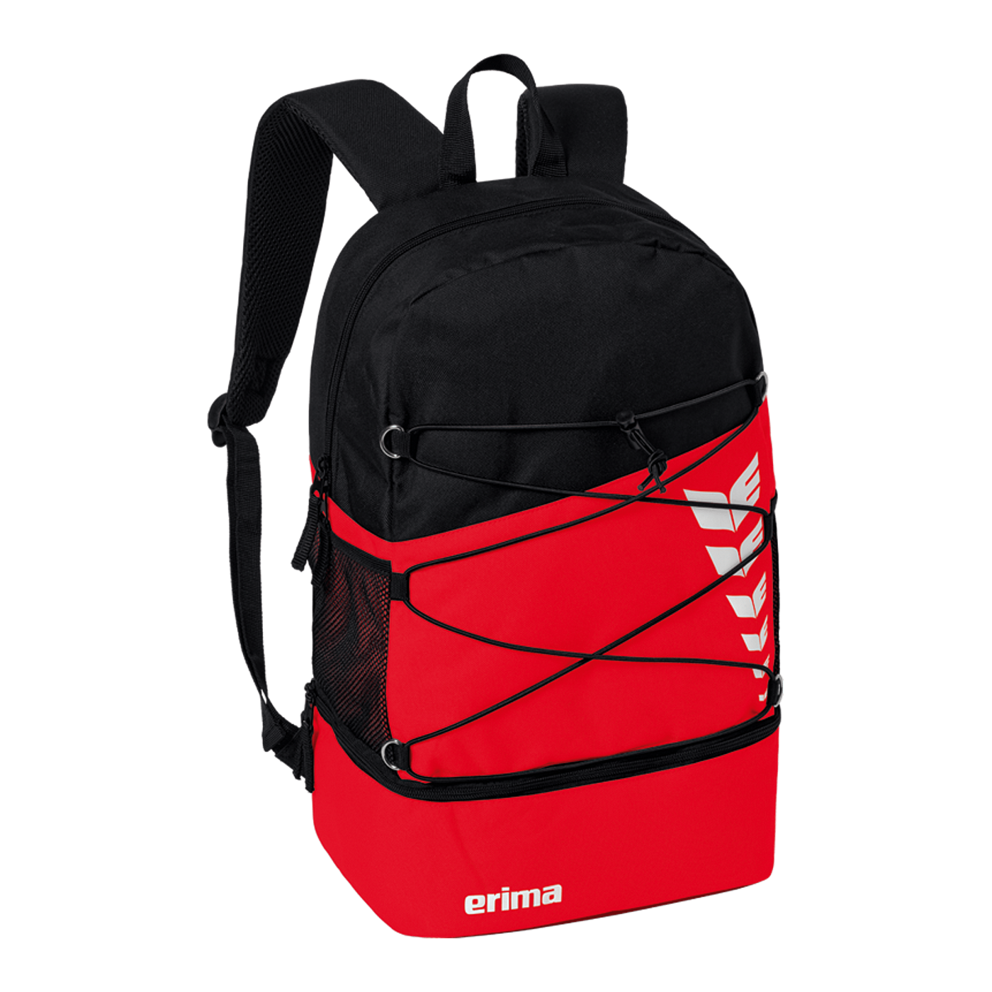 Erima Six Wings Rucksack Rot Schwarz