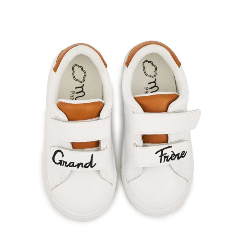 Baskets en cuir Mini Edith grand frère
