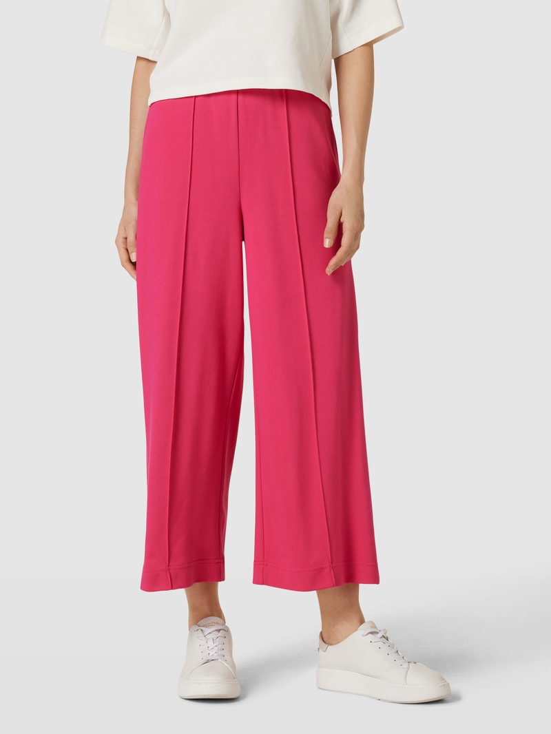 Hose aus Viskose-Mix mit elastischem Bund in pink