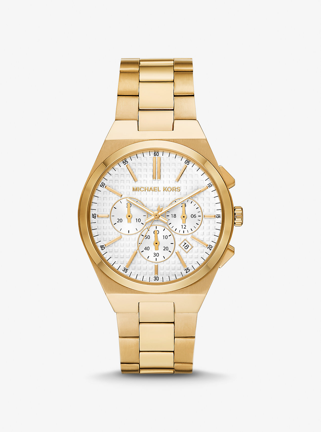 Oversized Lennox Gold-Tone Watch - GOLD