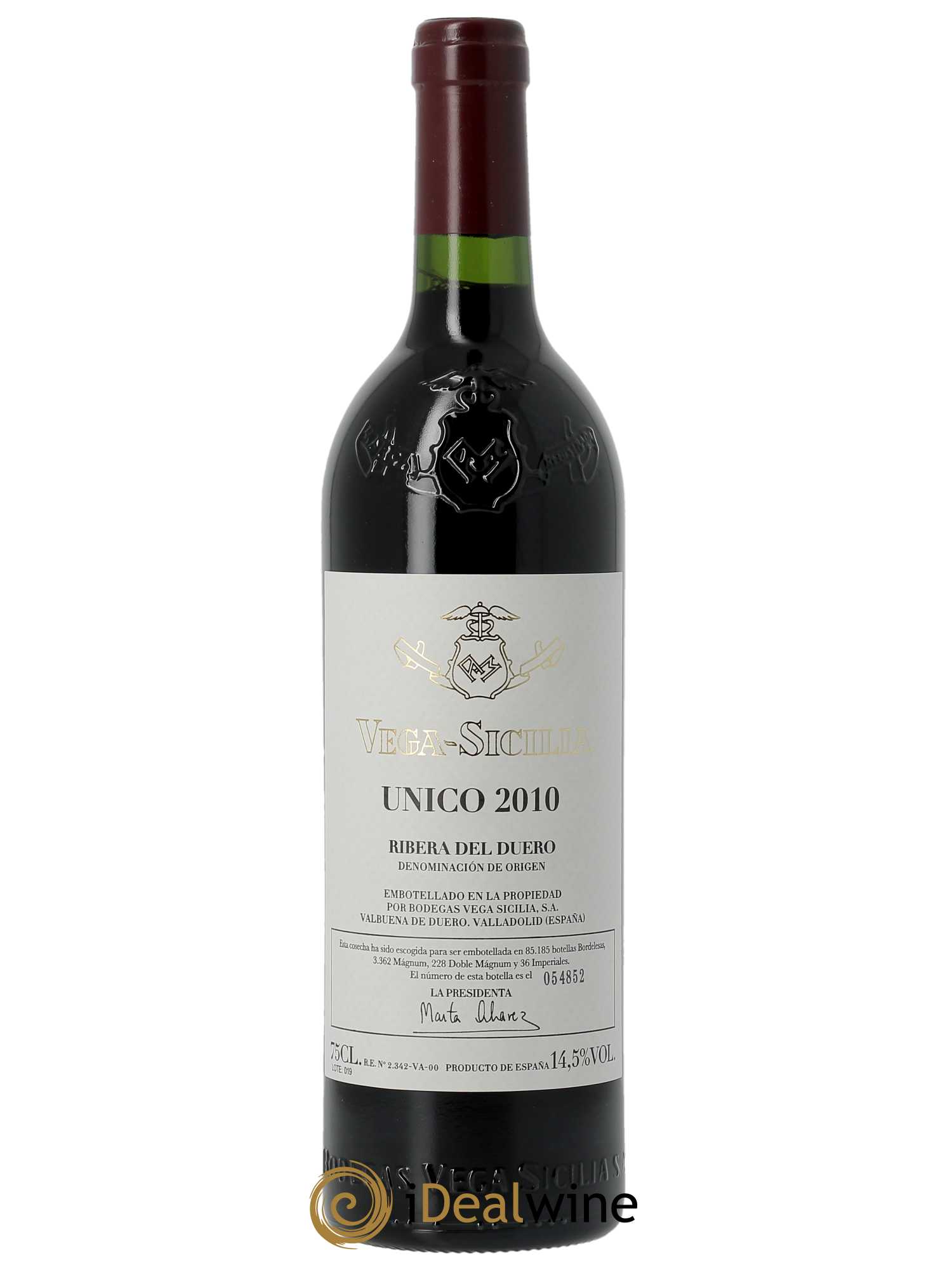 Ribera Del Duero DO Vega Sicilia Unico Famille Alvarez (CBO à partir de 3 bts) 2010 - Lot de 1 Bouteille