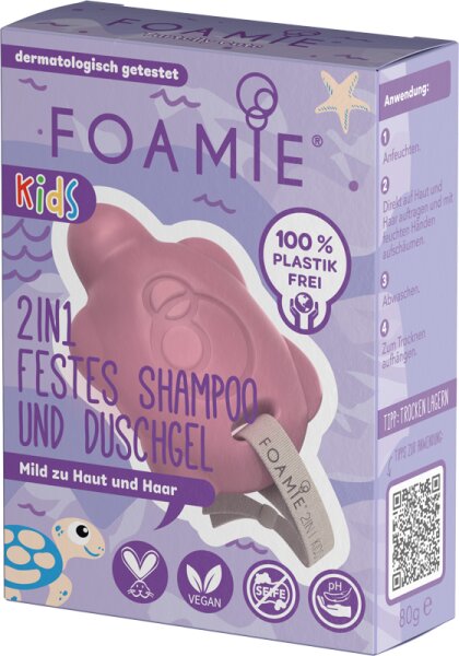 Foamie 2in1 Festes Shampoo & Duschgel Kids pink Festes Duschgel