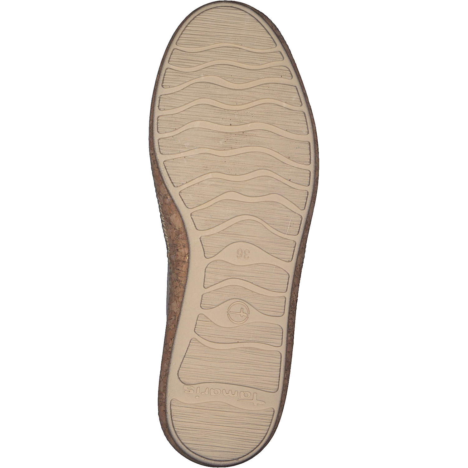 Tamaris 23600, Sneakers Low, Damen, Champagne met