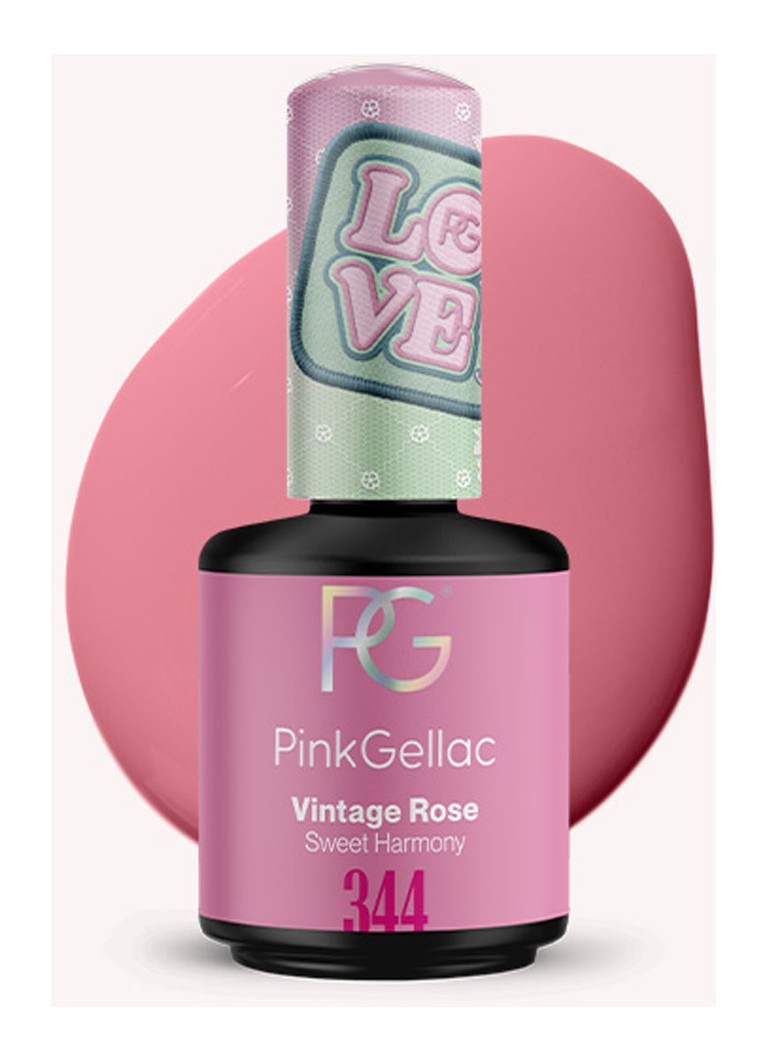 Pink Gellac 344 Vintage Rose - geelimäinen kynsilakka