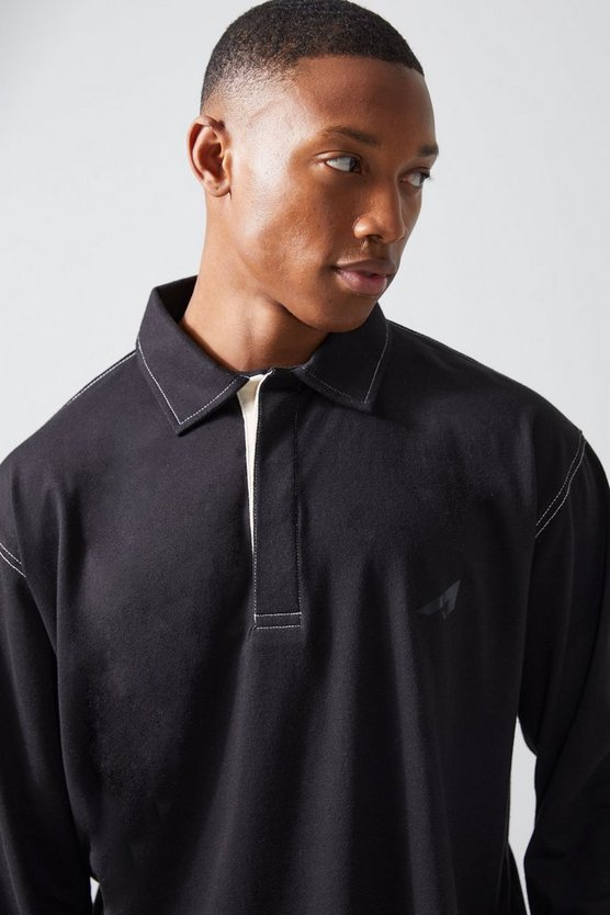 Oversize Active Rugby-Poloshirt
