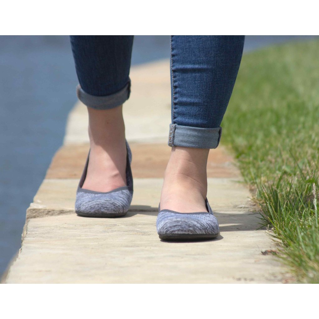 Xero Shoes Phoenix Grey Knit Barfuß-Ballerinas