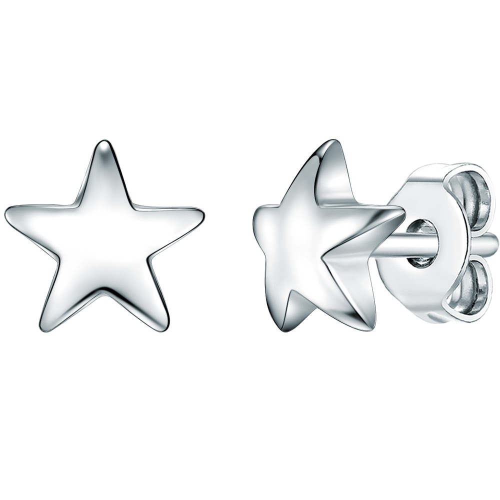 Rafaela Donata Puces d'oreilles en argent Étoilé Argent sterling en Argent Boucles d'oreilles