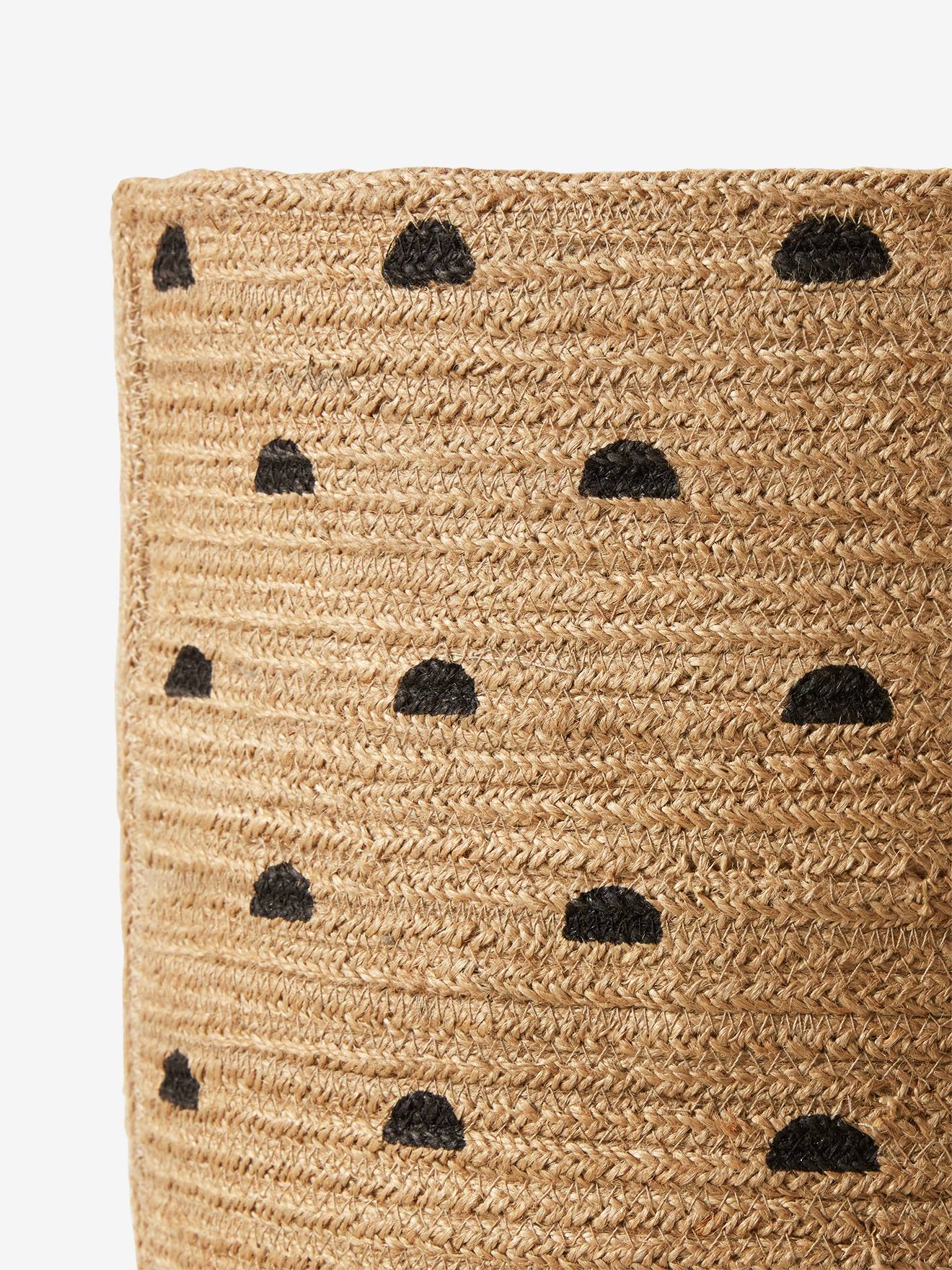 Vertbaudet Kinderzimmer XL Aufbewahrungskorb ETHNIC, Jute - natur