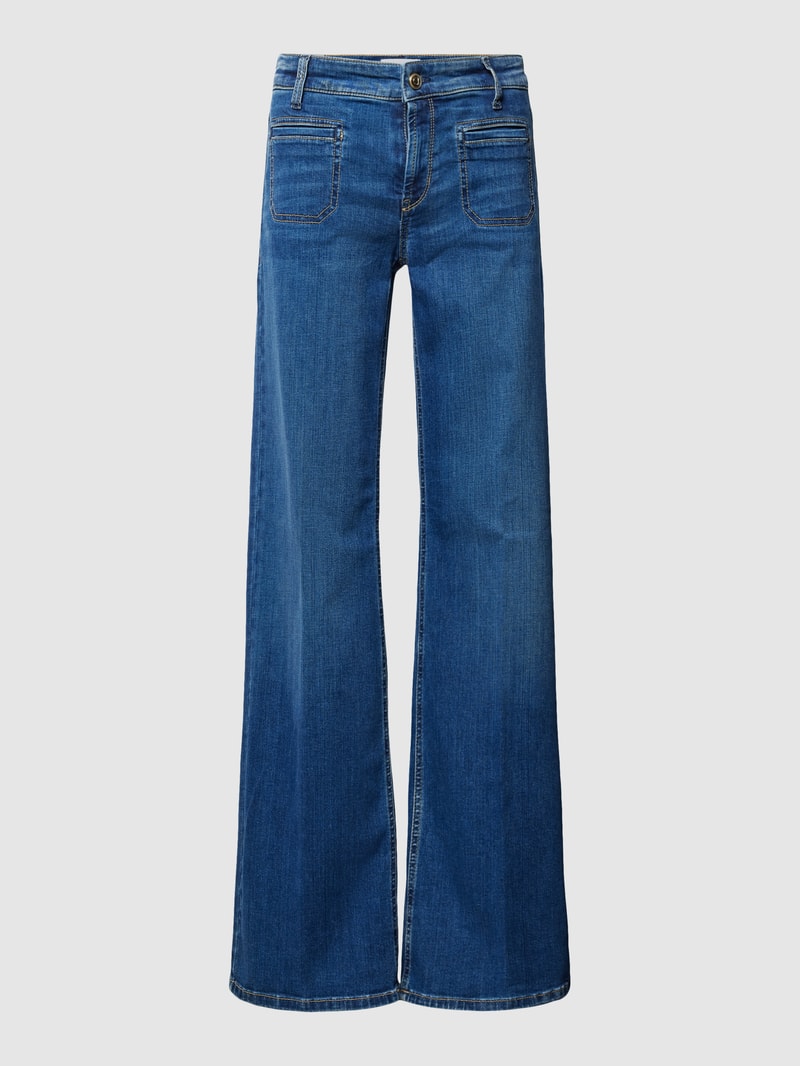 Bootcut Jeans mit weitem Bein Modell 'TESS' in blau