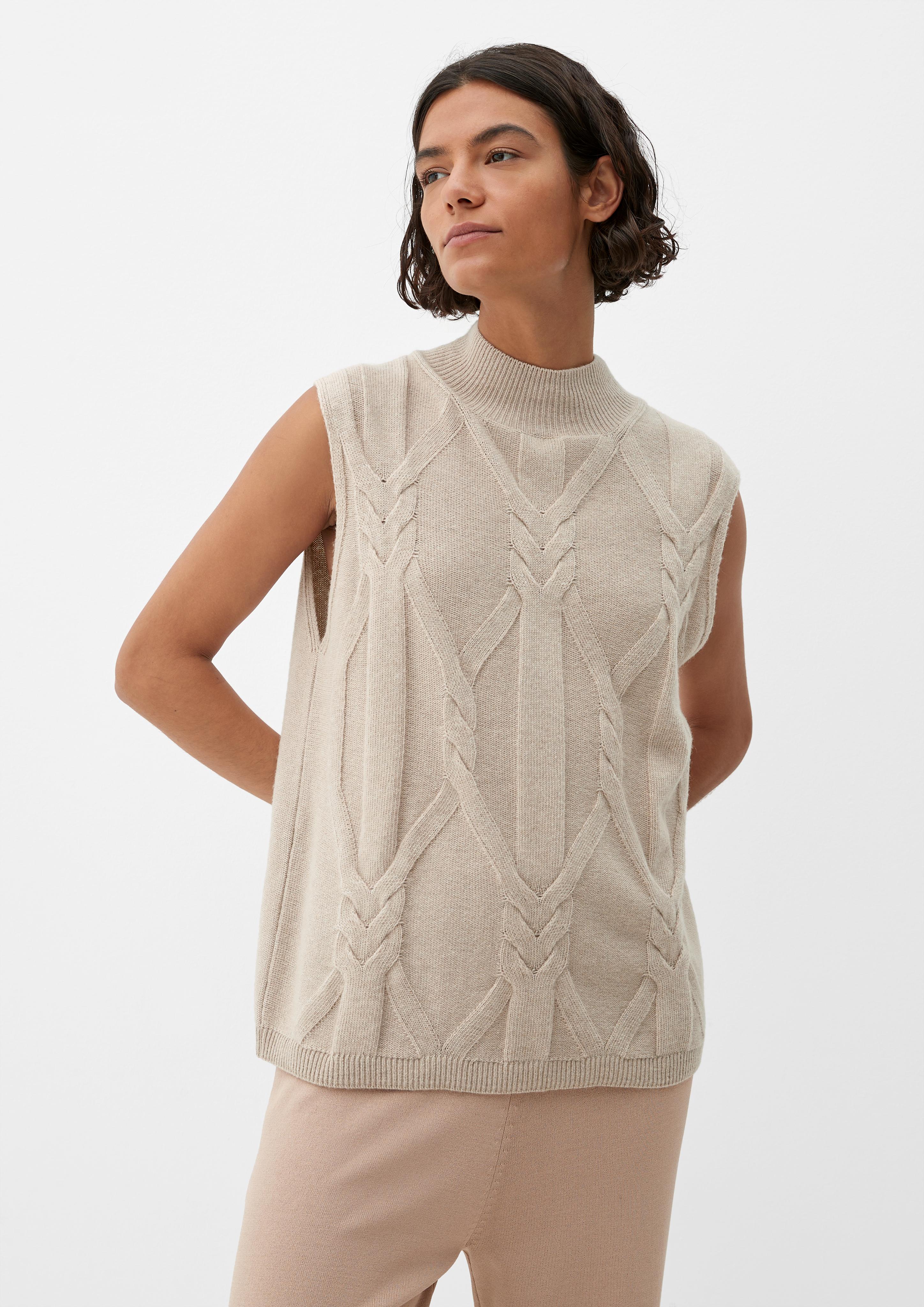 Strickpullunder aus Wollmix  2119086-81X5