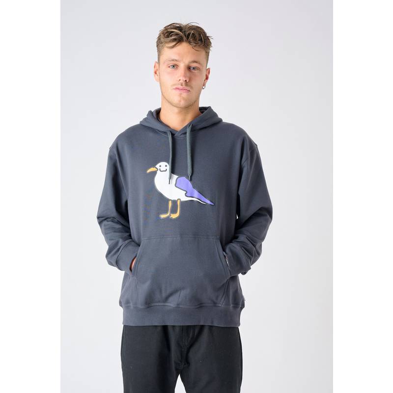 Cleptomanicx Smile Gull Hoodie Herren