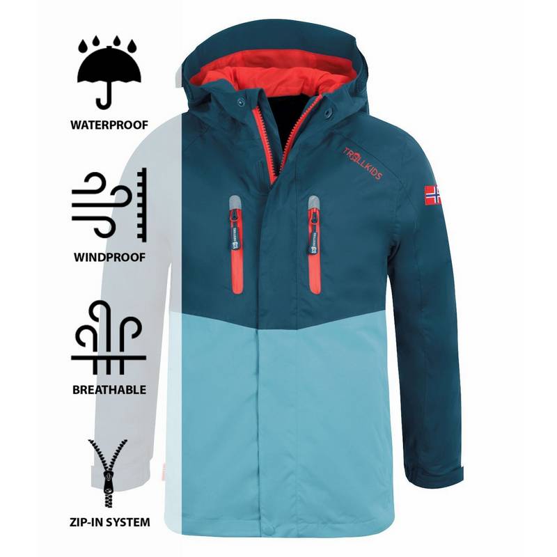 Trollkids Nusfjord Regenjacke Kinder