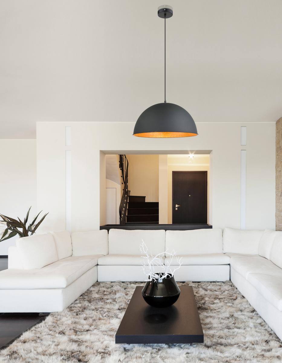 Globo Lighting - LENN - Hängeleuchte Metall schwarz, 1x E27
