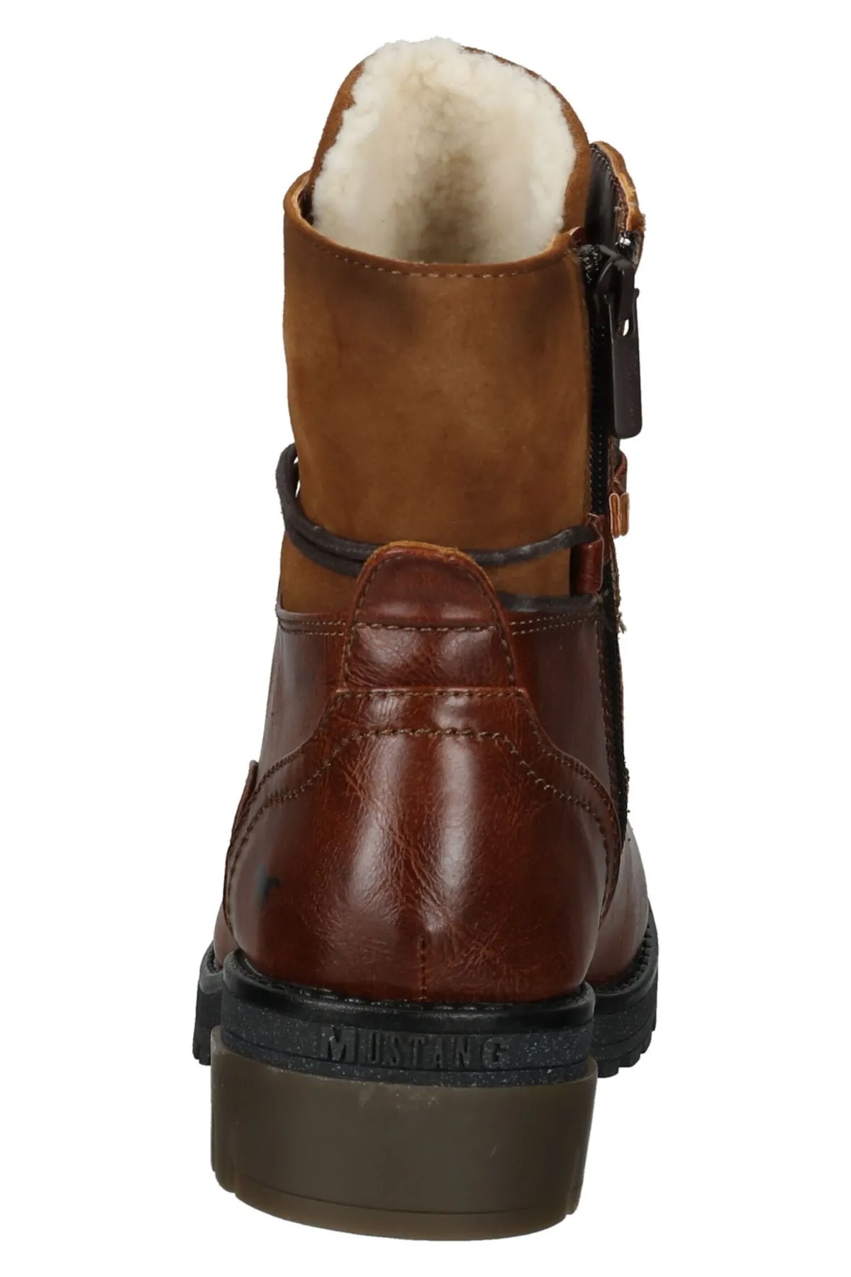 Mustang  Stiefelette - Braun - Blockabsatz