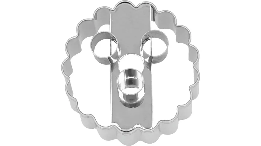 RBV BIRKMANN Ausstechform Linzer mit 3 Löchern 5cm