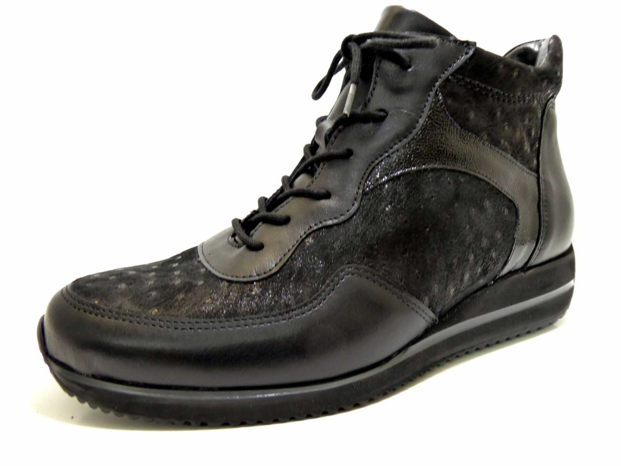 WALDLÄUFER Schnür-Stiefeletten schwarz