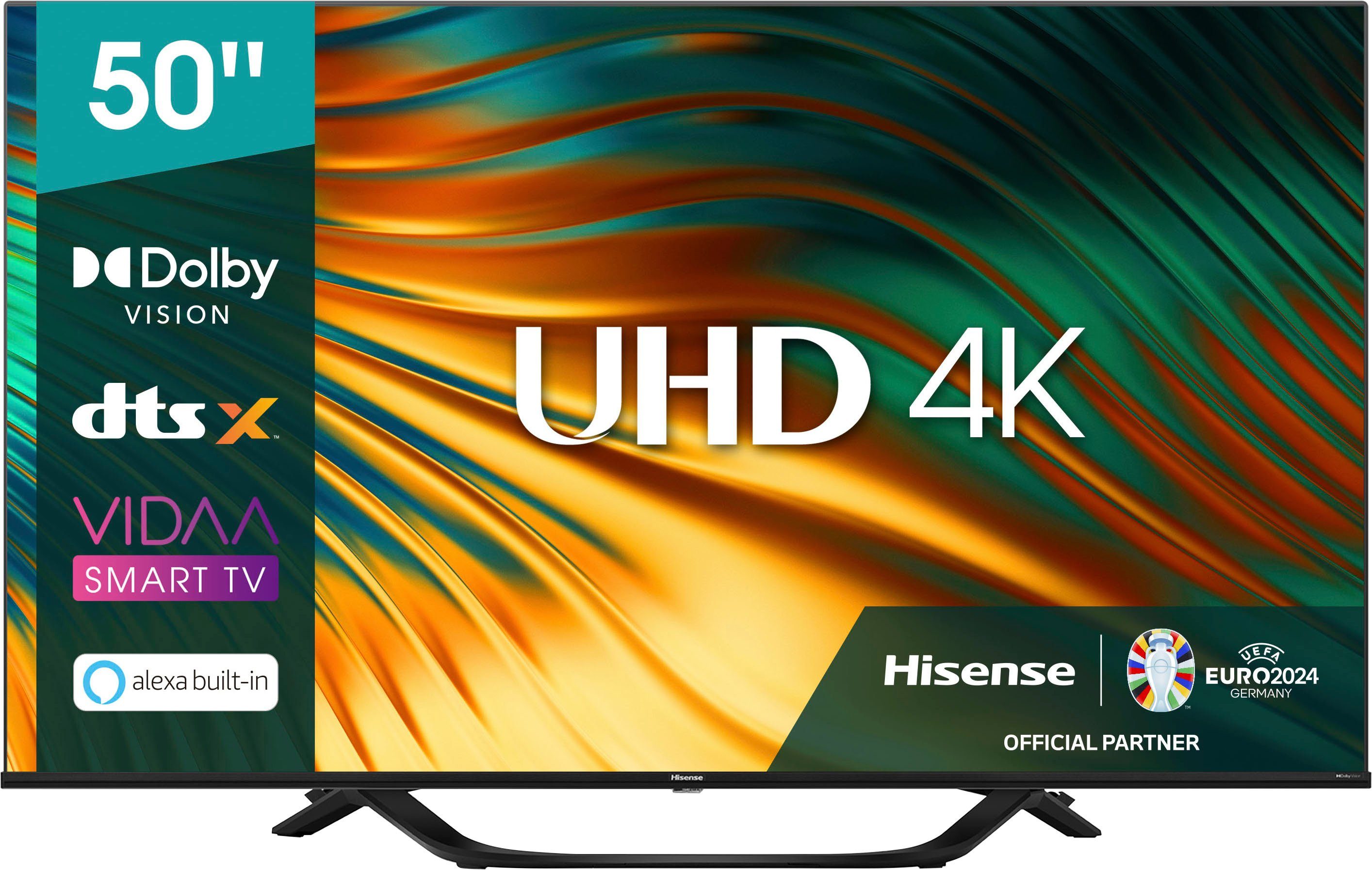 Hisense 50A66H LED-Fernseher (127 cm/50 Zoll, 4K Ultra HD, Smart-TV)