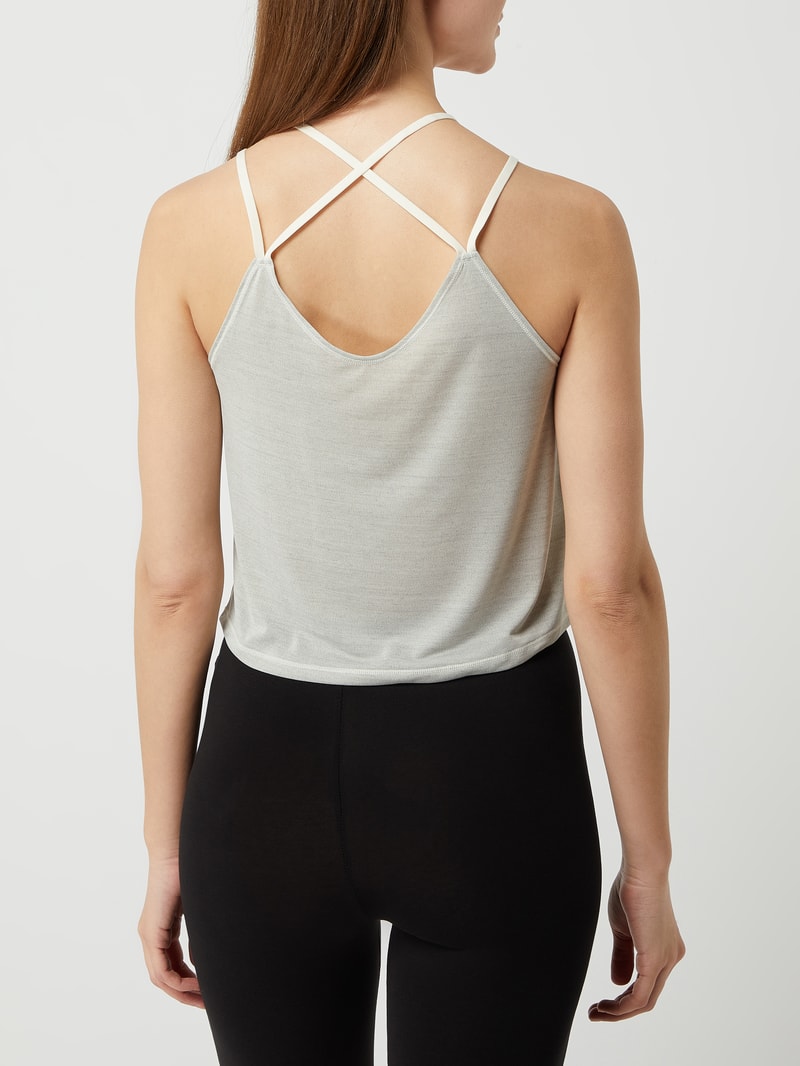 Regular Fit Top mit Logo - dryCELL in beige