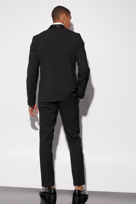 Einreihige Slim-Fit Smoking-Anzugjacke