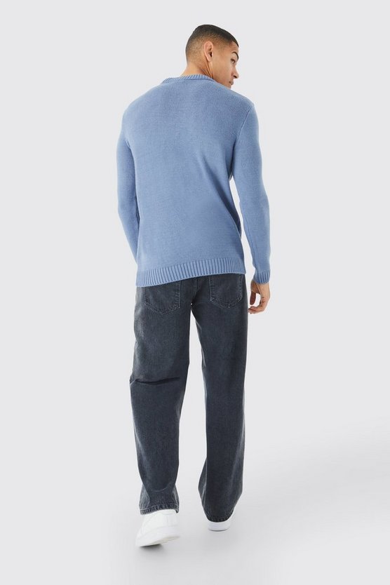 Recycelter Pullover mit B&M Stickerei