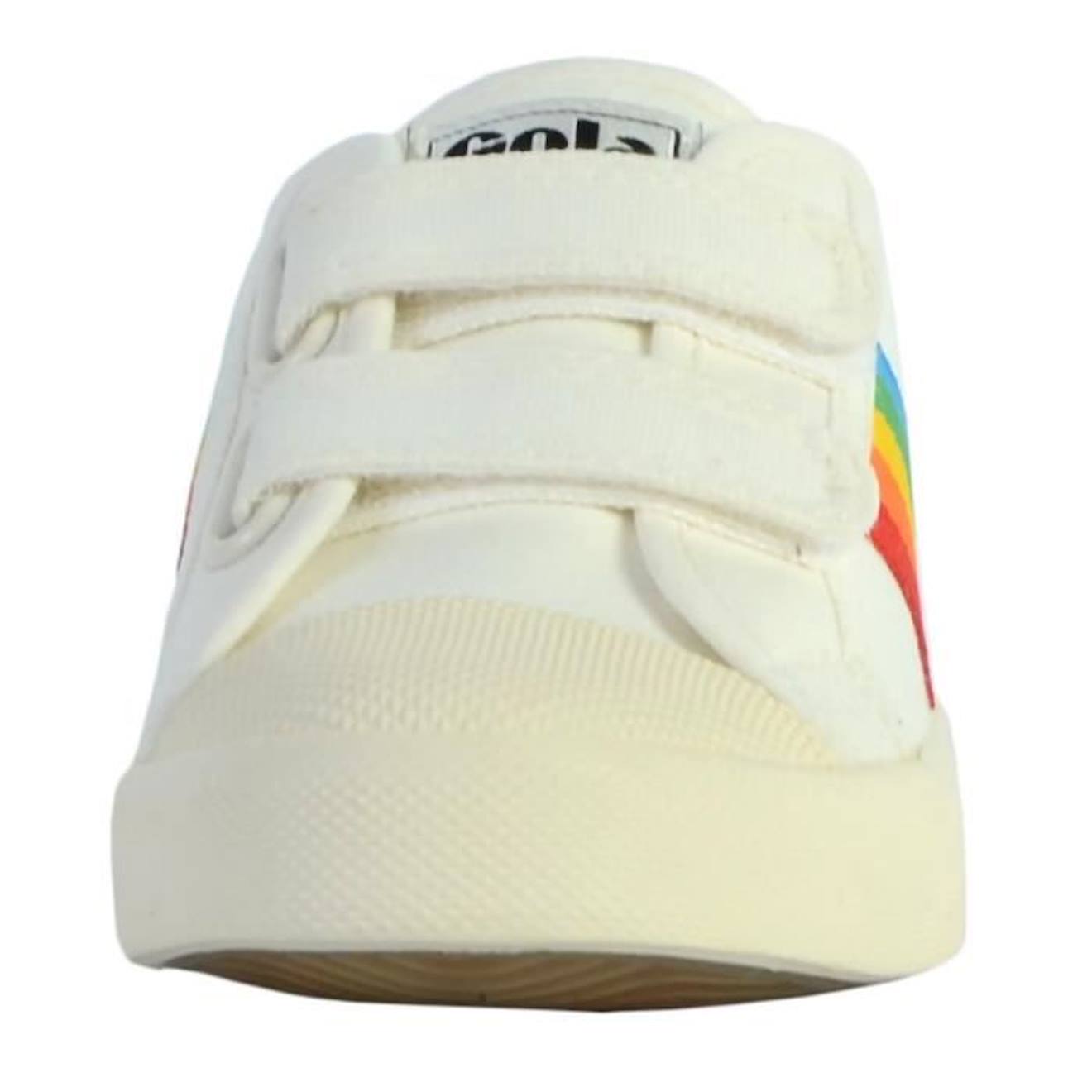 Basket Gola Enfant Coaster Rainbow Velcro blanc