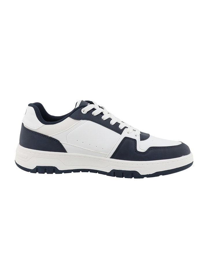 Tom Tailor Sneakers in Weiß/ Dunkelblau günstig kaufen