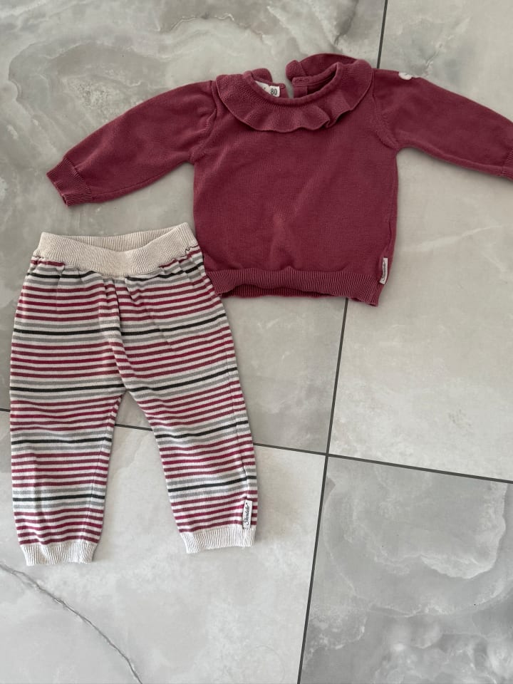Sterntaler 2tlg. Outfit in Mauve/ Beige günstig kaufen 80